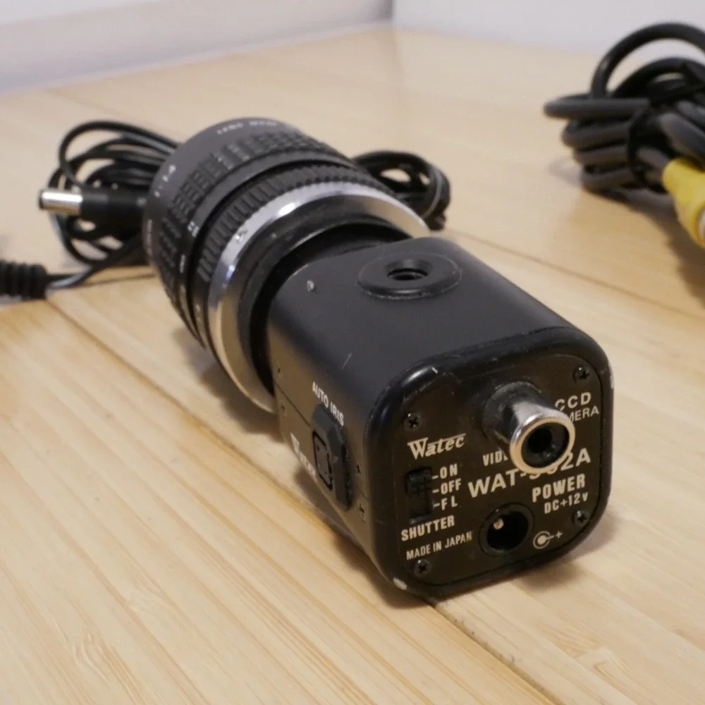 Watec WAT-902A‎ Camera & Cosmicar 1.25mm 1:14 Lens, Tested - See Notes